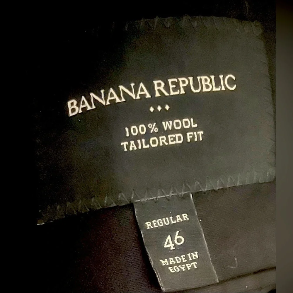 Banana Republic Wool Tailored Fit Suit Jacket size 46 men’s 100% wool
